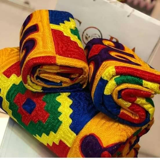 Royal Hand Weaved Kente Cloth R1305  Kente cloth, Kente, African print  dress designs