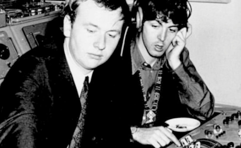 Geoff Emerick working with Paul McCartney