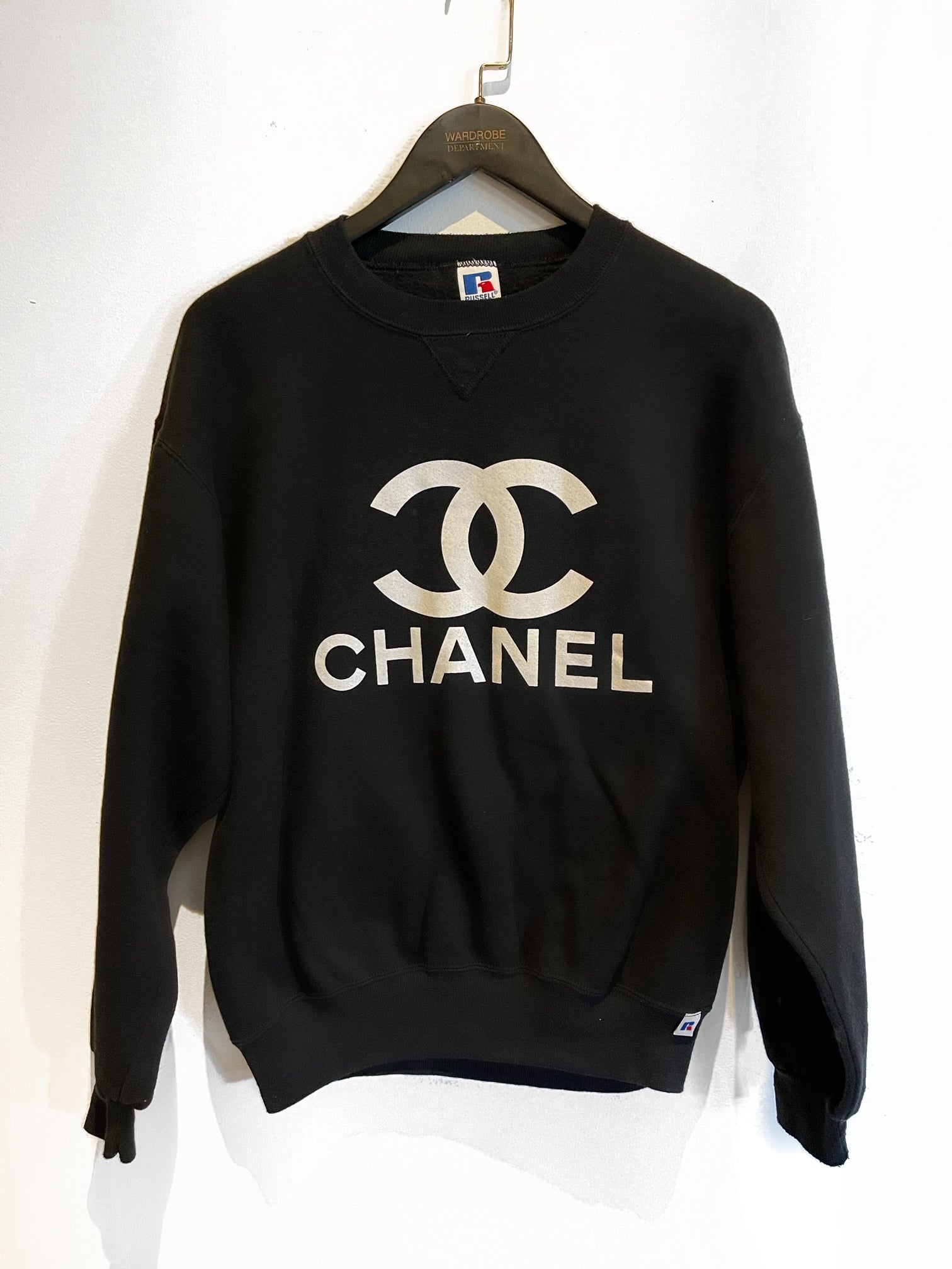 Vintage 80s Chanel Big Logo Towel Hoodie  Not Too Sweet
