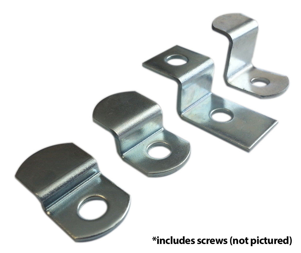 Offset Clip Variety Pack | Pack of 100 w/ screws | Assorted sizes