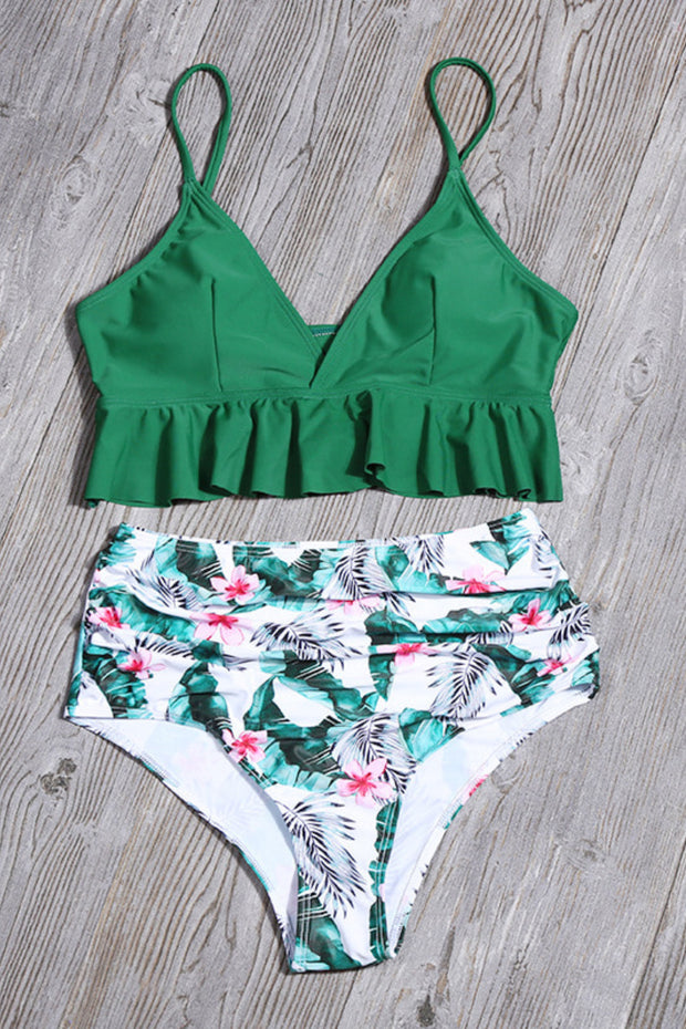Floral Printed Two Pieces Swimsuit (4 Colors) – uniqshe