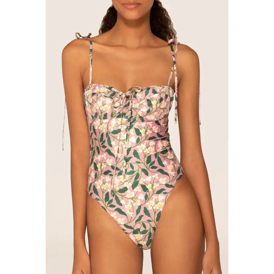Floral Strappy Swimsuit