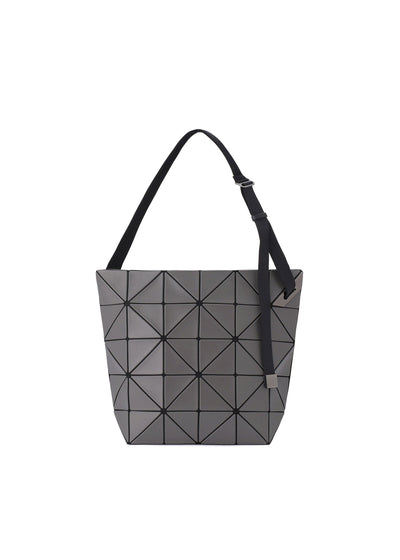 Bao Bao Issey Miyake Nylon Embossed Shoulder Bag In Grey