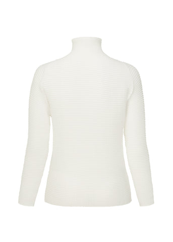 WOOLY PLEATS BK/WT-36 TOP | The official ISSEY MIYAKE ONLINE STORE