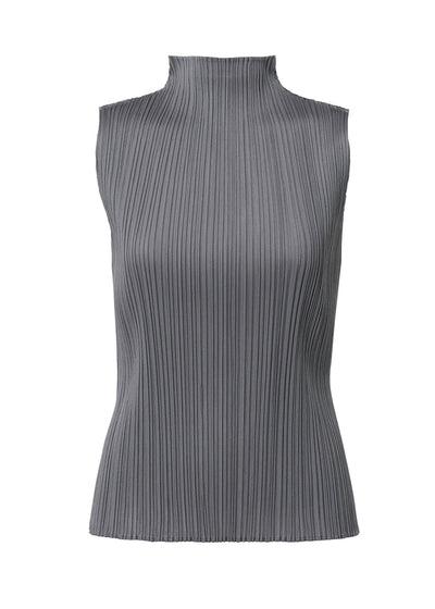 Basics Tank Top in Gray by Pleats Please Issey Miyake