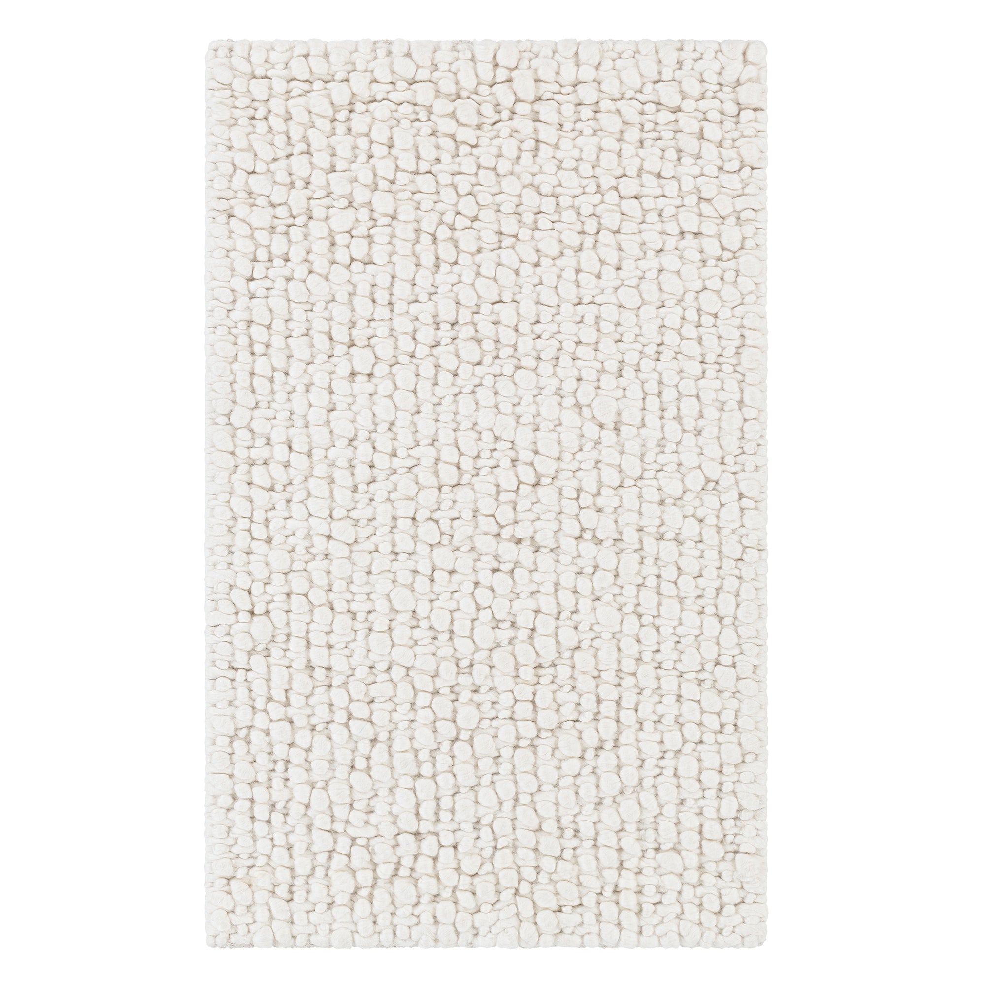 Hand Knotted Wool Rug: Cream – Maine Cottage