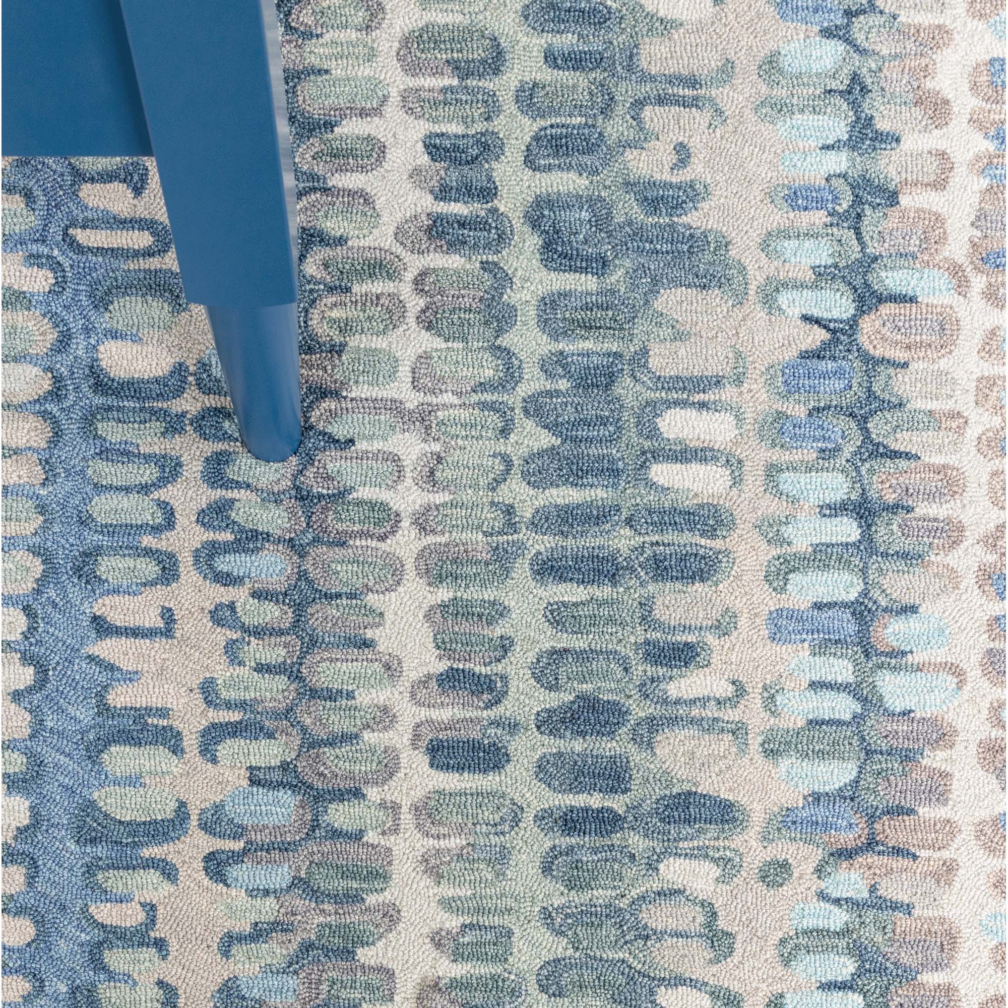 Mud Room Rug - Sunbrella Blue Stripe – Maine Cottage