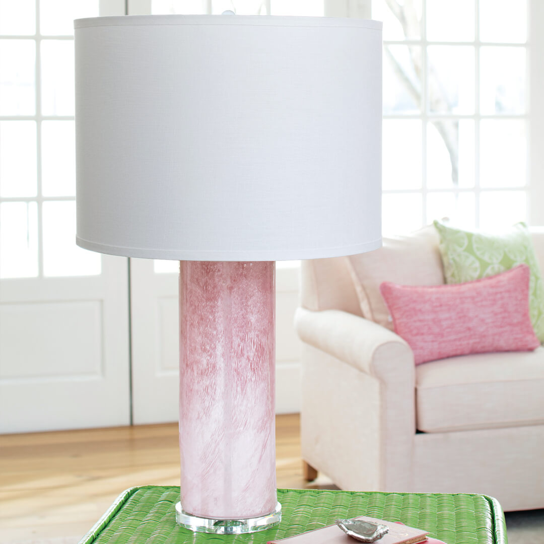 pink table lamps living room