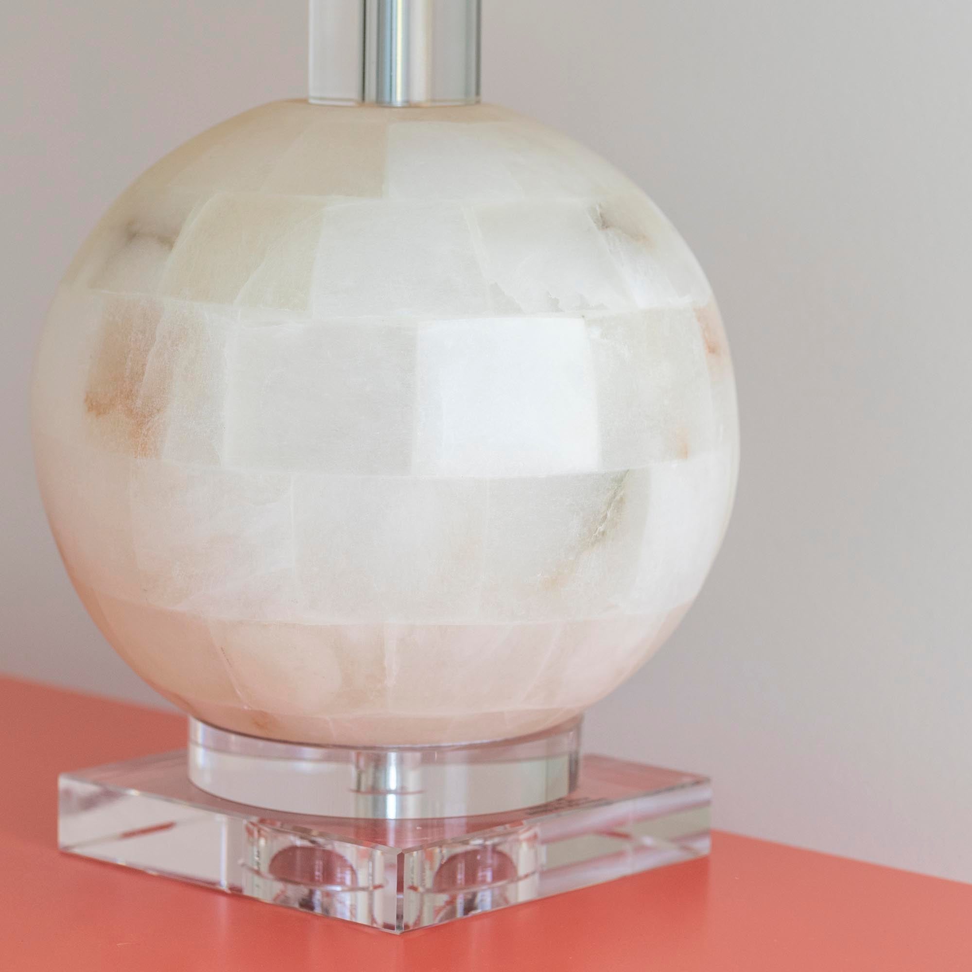 globe crystal table lamp