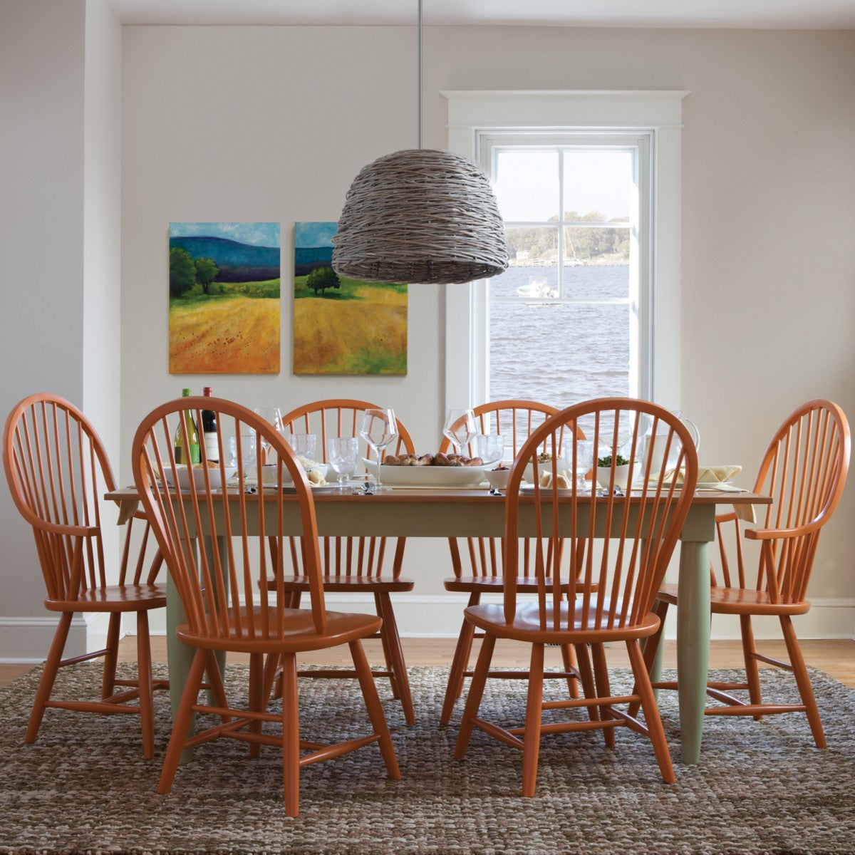 Modern Windsor Dining Chair Maine Cottage