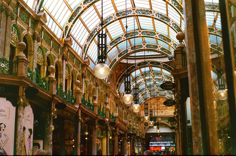 One of the best things to do in Leeds is shopping, and here's an image of one of the beautiful covered arcades