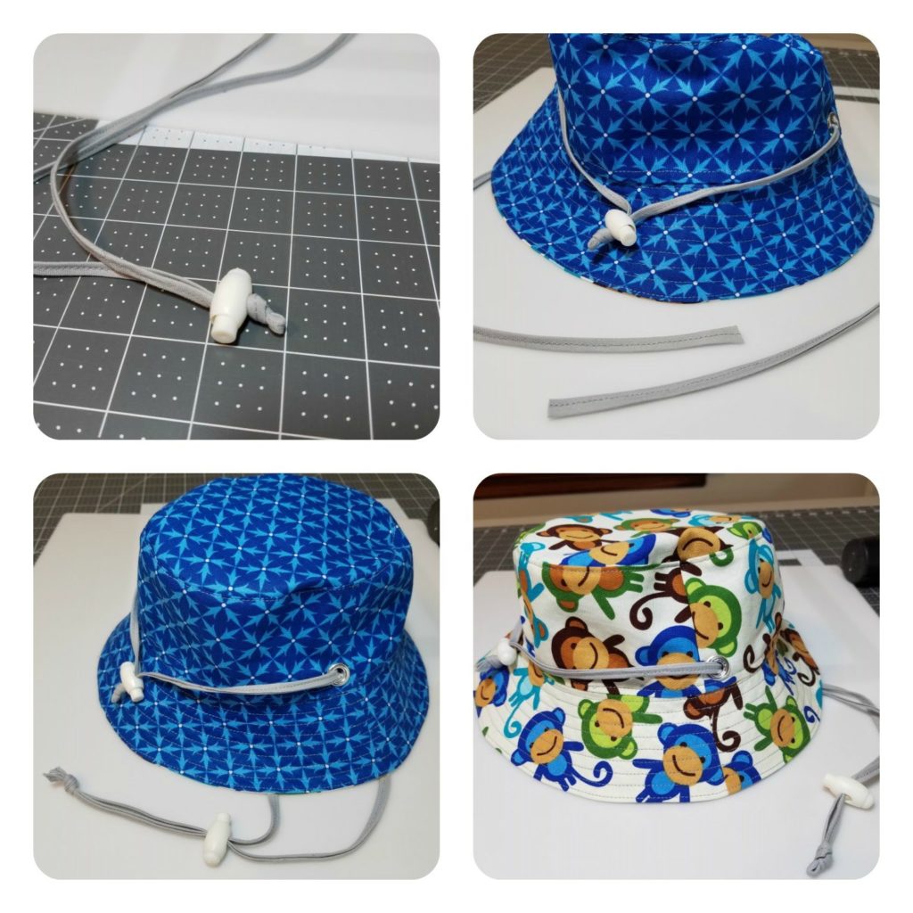 Add a Drawstring to Reversible Bucket Hat – SandyStar Designs