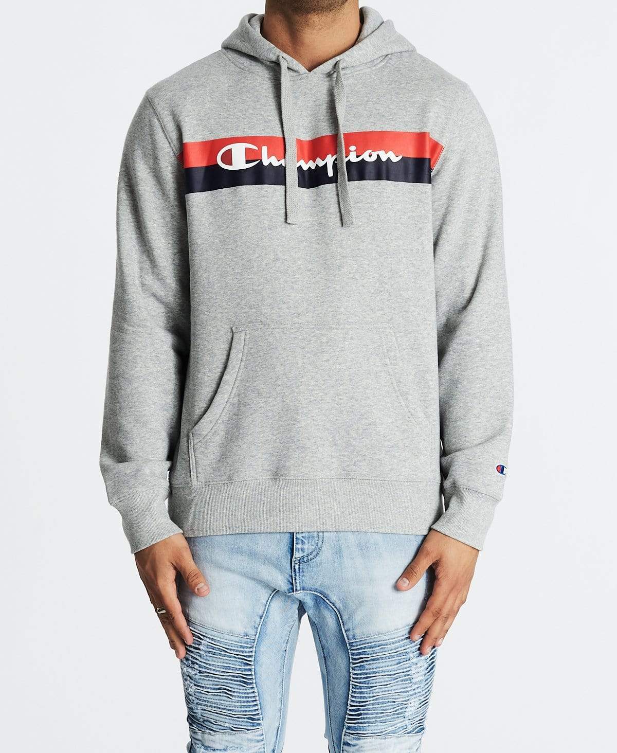 champion oxford heather hoodie