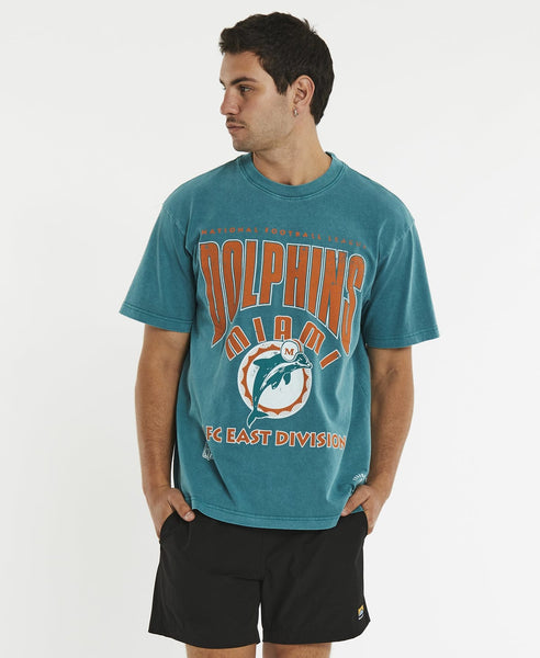 Mitchell & Ness Seattle Sonics Division Arch T-Shirt Faded Green