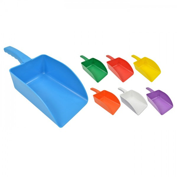 Coloured food scoops