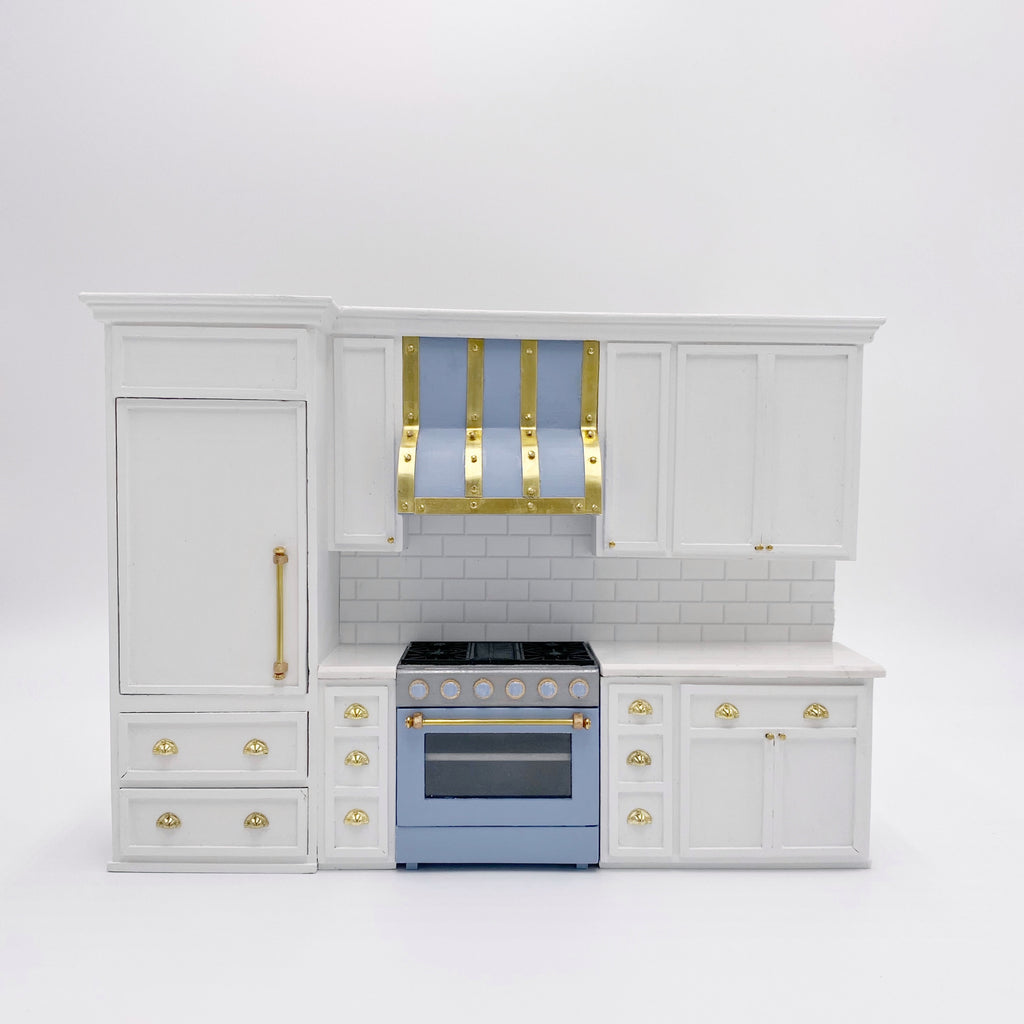 1/2 Inch Scale 1950's White Dollhouse Miniature Kitchen Set – Real Good Toys