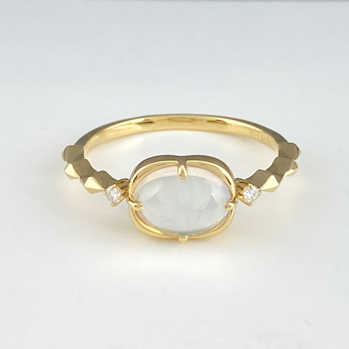 バイセル公式】オパール デザインリング K18 イエローゴールド 指輪 