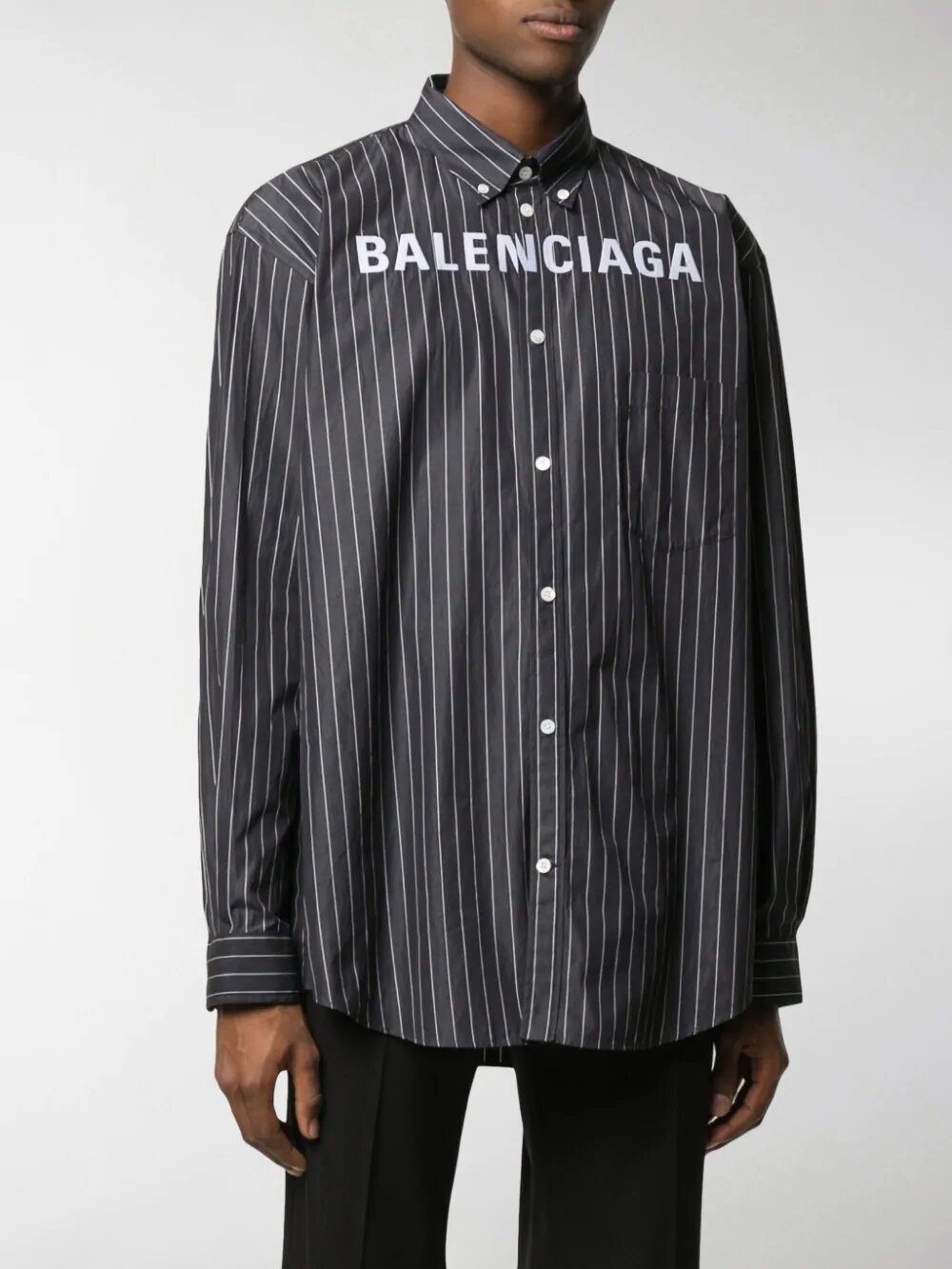 balenciaga button up shirt