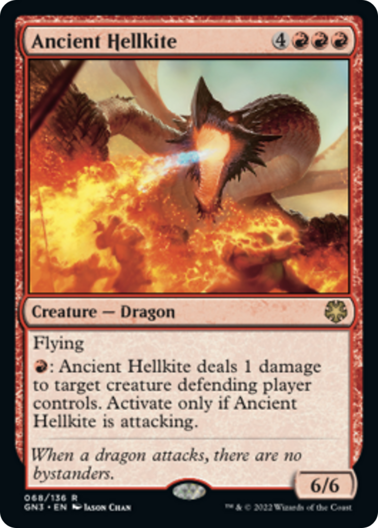 {R} Ancient Hellkite [Game Night 2022][GN3 068]