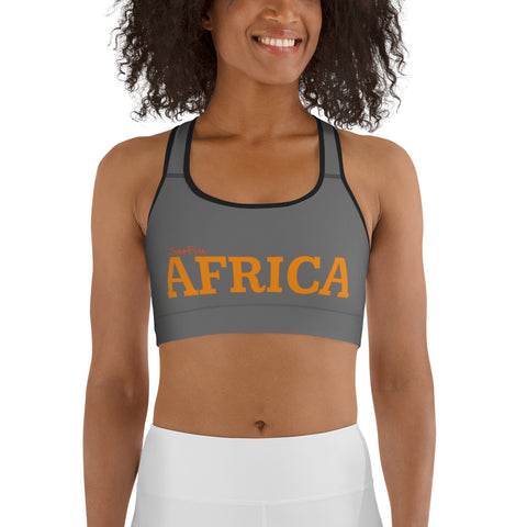 AFRICA By SooFire Sports bra (Red-Orange/Brown)