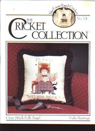 Cross stitch folk angel by Vicki Hastings, Cricket collection 74