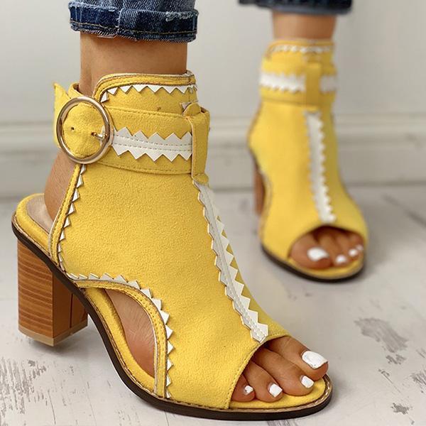 variedshoes cutout peep toe thin heeled heels