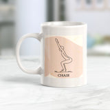 Chair Pose Yoga Coffee Mug