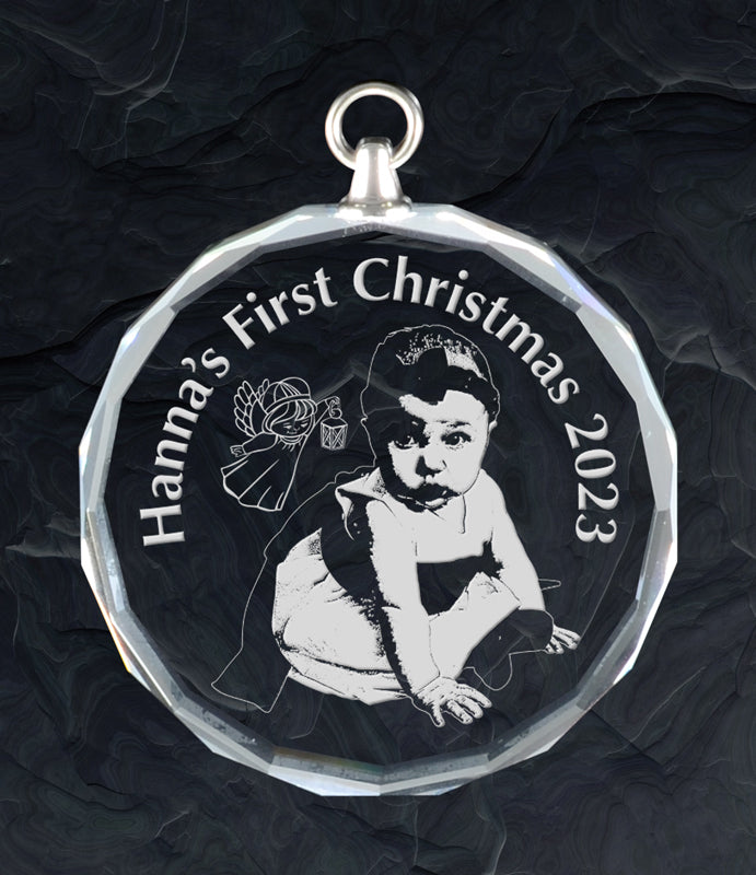 Holly Glass Ornament