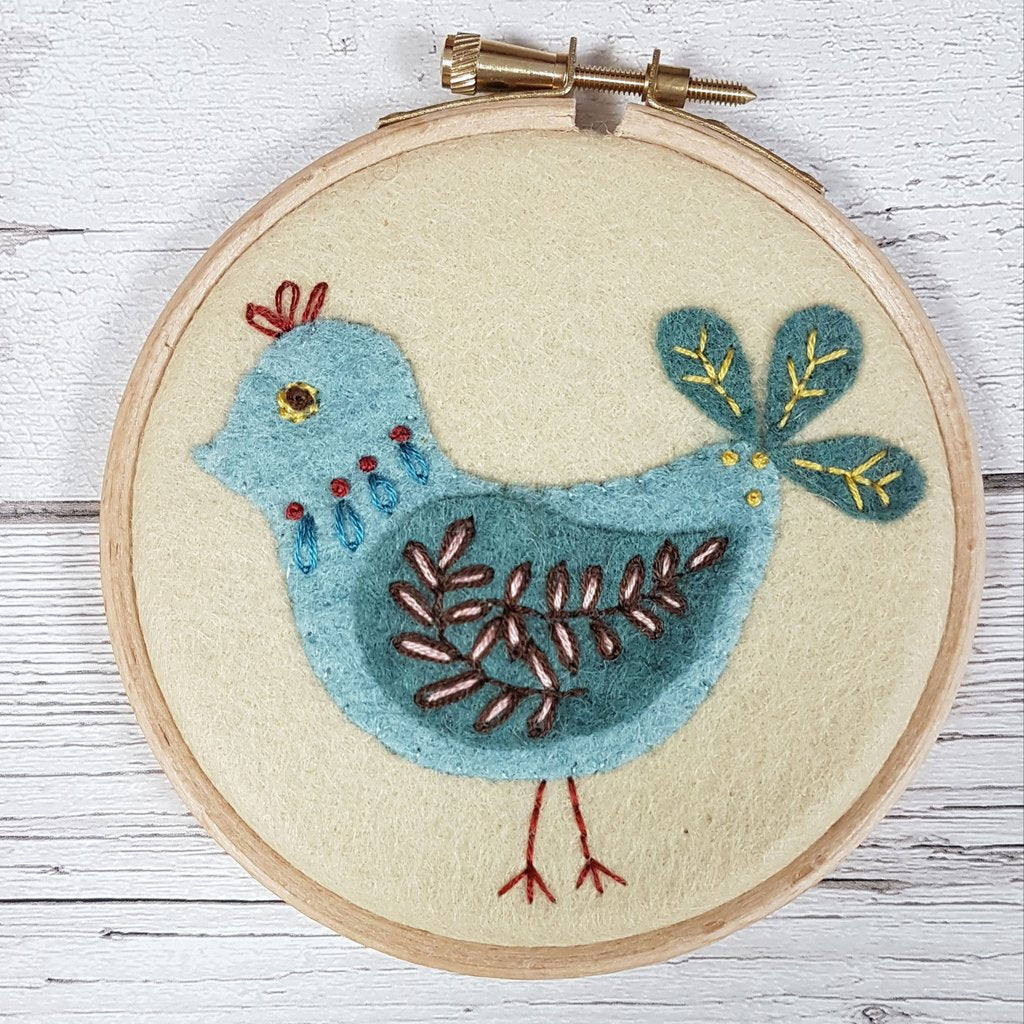 Peacock Felt Craft Mini kit – Evanston Stitchworks