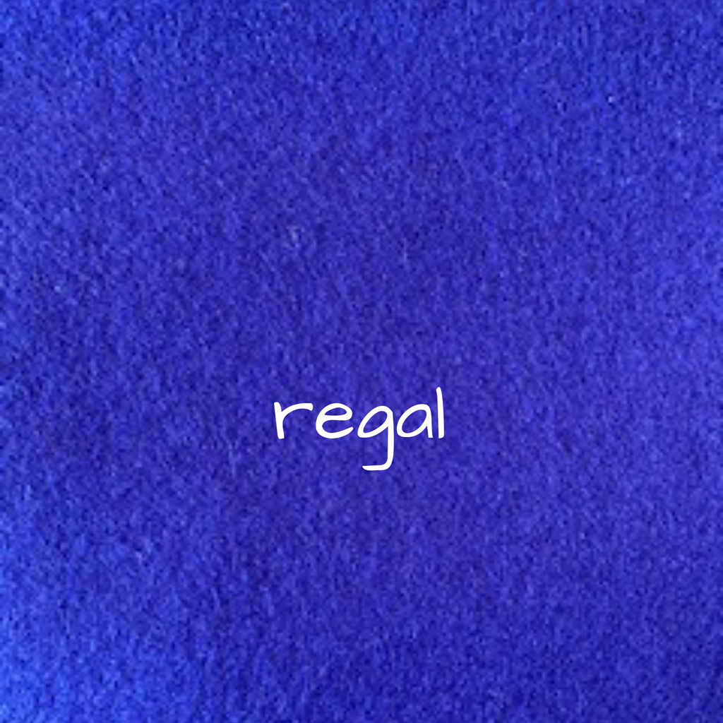 Metallic Felt BRUSHED ROYAL BLUE Metallic Felt Wool Felt Metallic Wool Felt  