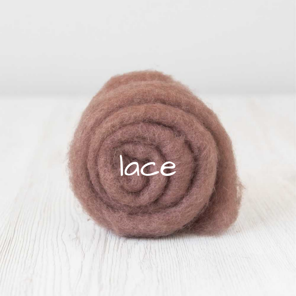 Bergschaf Wool Batting - Natural Brown