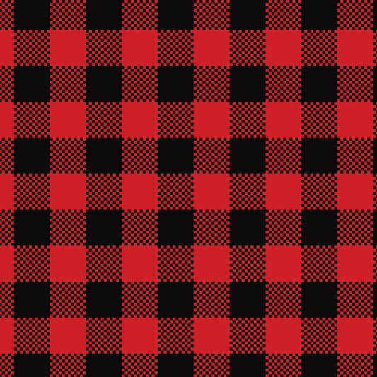 Buffalo plaid red and black checkered 00013 – East Coast Vinyl