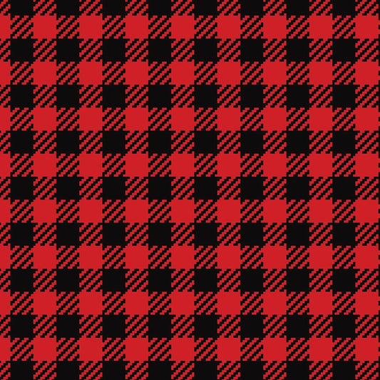 Buffalo plaid red and black checkered 00004 – East Coast Vinyl Supplies