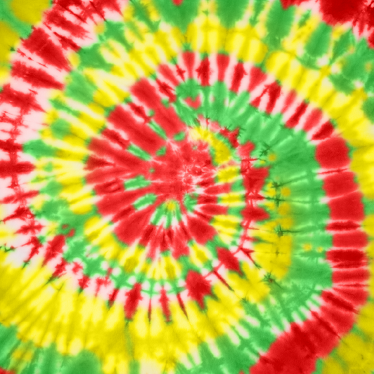 Tie Dye - Red Orange and Yellow 013