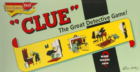 Clue box, first edition from 1949.