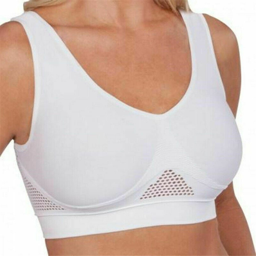 WREESH Women Invisible Lift Breathable Elasticity Bra X-shaped Back Support  Bra Brace