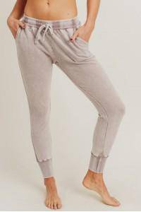 Dusty Pink Mineral Washed Joggers