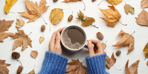 Hot Drink with Leaves