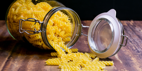 Fussili Pasta out of a jar