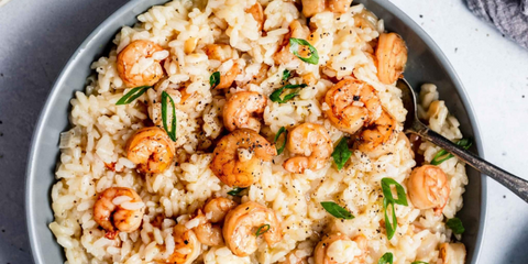 Scungilli and Shrimp Risotto: