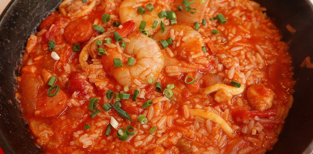 Creole shrimp jambalaya