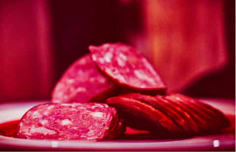 Soppressata slices cut very thing. 