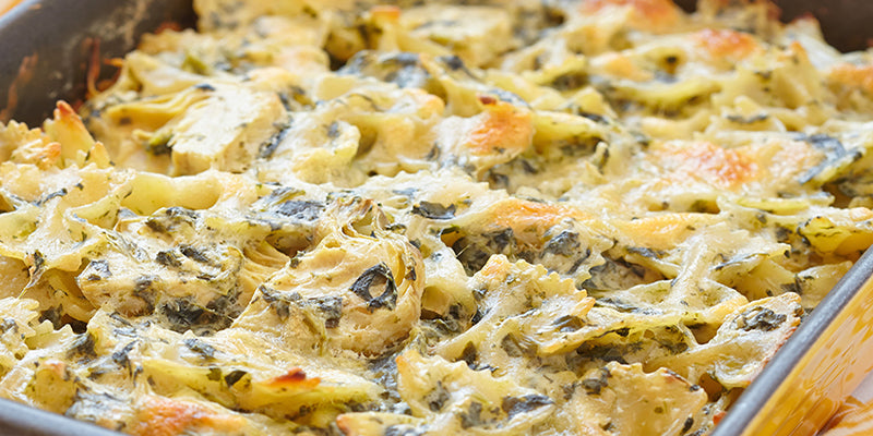 Spinach & Artichoke Pasta Bake Farfalle