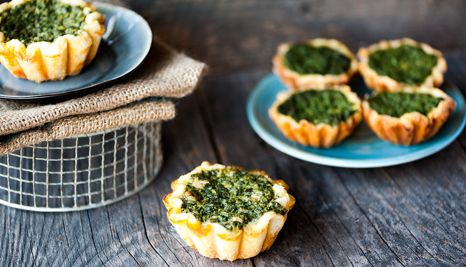 Spinach Goat Cheese Tartlets