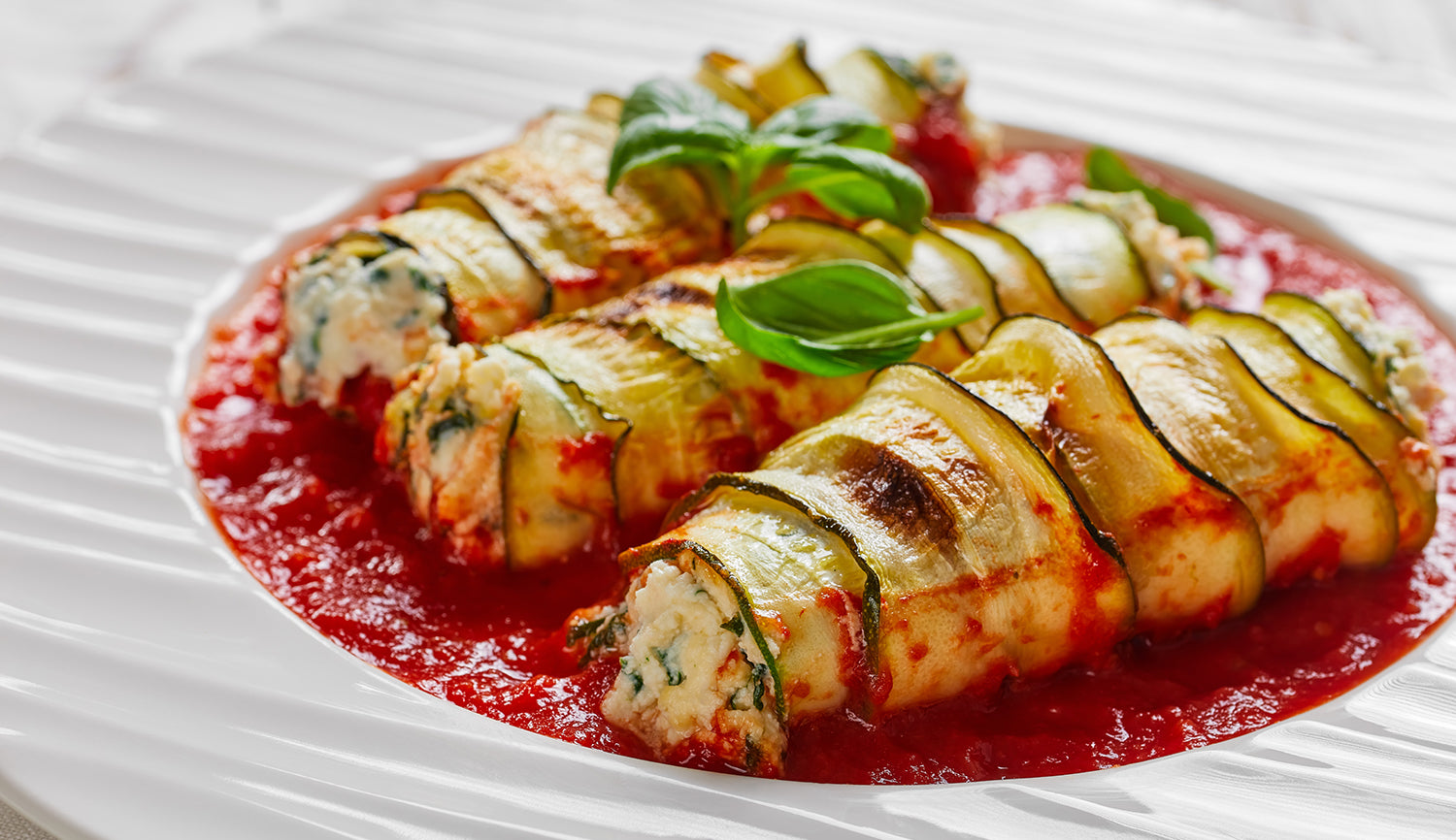 Zucchini Lasagna Rolls