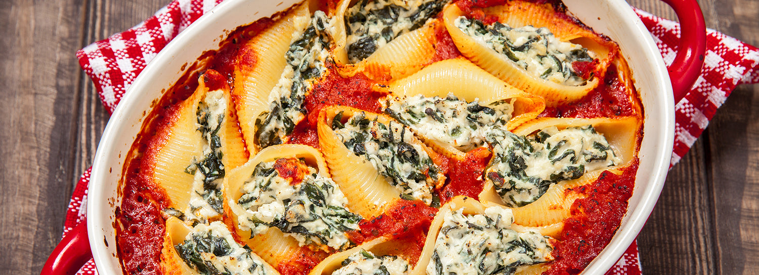 Spinach and Ricotta Stuffed Shells - Fork Knife Swoon