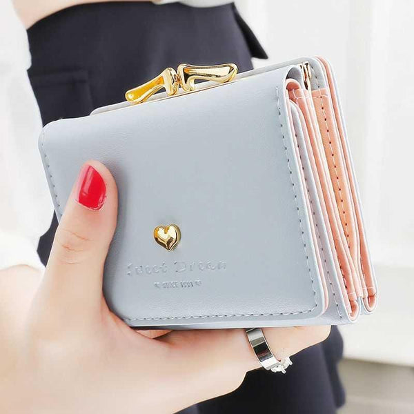 Fashion women wallets multi-function High quality small wallets rivet ...