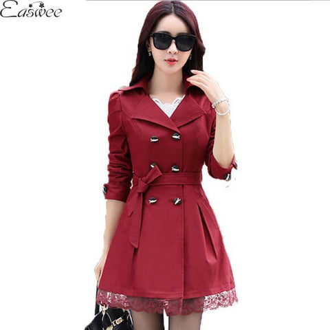 Women Parkas Slim Winter Jacket Women Outerwear Female Red