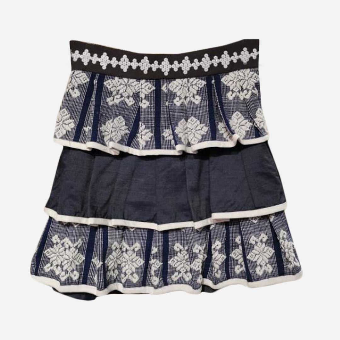 Cassie Inabel Tiered Skirt with Tboli Hand Beading – Kaayo Modern ...
