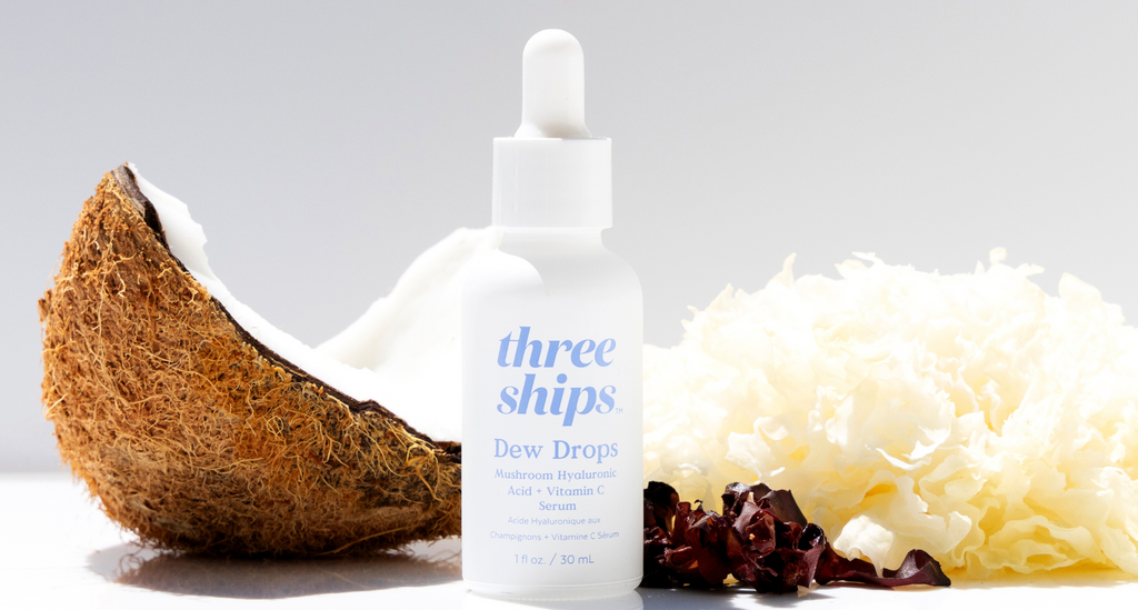 Dew Drops Mushroom Hyaluronic Acid + Vitamin C Serum Studio Image
